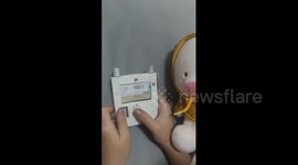 China: Chinese child made a paper game console using only folded paper