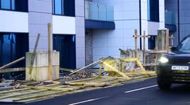 Goretti Storm devastation in it's wake, business and apartments wrecked.