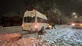 Video shows vehicles abandoned in Birmingham as Storm Goretti brings heavy snow