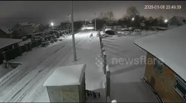 CCTV captures moment Russia launches nuclear-capable missile at Ukraine's Lviv