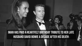 Iman honours David Bowie with birthday tribute 10 years after his death