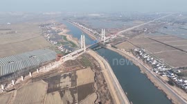 China: High-speed railway linking Shanghai, Nanjing, Hefei sees new construction progress