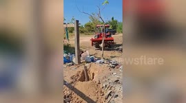 Bomb disposal units trawl border villages for unexploded ordnance