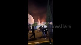 Iran: Mosque and Police Station Set Ablaze During Protests in Ramsar