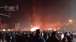 Iran: Protests erupted in Tehran tonight