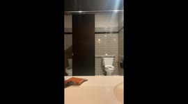 Drunk Women Laughing On The Bathroom Floor