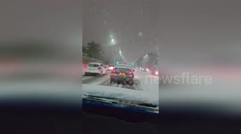 UK: Storm Goretti Turns Night Driving Into Snowbound Ordeal In England