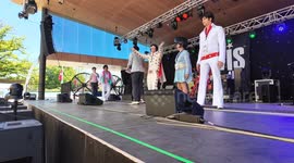 Elvis and Priscilla look-a-like competitions at the 2026 Parkes Elvis Festival in Parkes, NSW, Australia