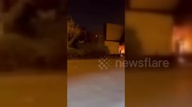 Iran: Protesters Torch Iranian Bank