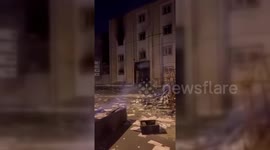 Iran: Government Charity Building Set Ablaze