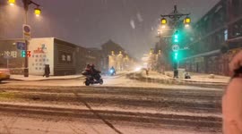 China: Snow disrupts traffic in Liaoning, Shanxi
