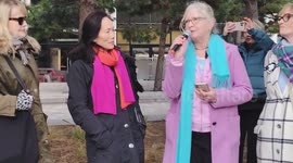 No Men in Female Changing Rooms demonstration in London, UK