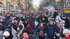Germany: Mass protest in Berlin urges Trump to act on Iran