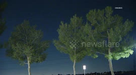 US, Los Angeles: Rancho Cucamonga Santa Ana Winds Hit Inland Empire Overnight