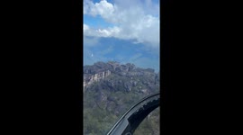 Aerial view reveals the towering beauty of Angel Falls in Bolívar, Venezuela