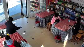 Unexpected car crash inside store in Anhui, China