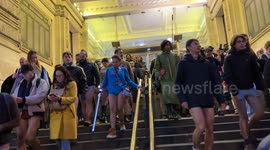 Hundreds Ride London Underground in Underwear During No Trousers Tube Ride