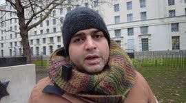 The Iranian uprising, which is caused by economic failure, refuses to point the finger at US sanctions that have been in place for decades, but rather points the finger at the Iranian government's demonstration in London, UK.