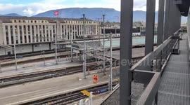 Switzerland: Train Horns Sound in Geneva During Nationwide Tribute to Fire Victims