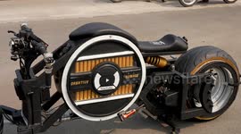 Indian students build AI-powered Batman-style motorbike using scrap metal