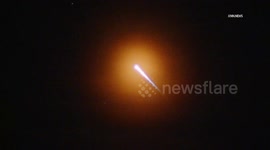 US, Los Angeles: Simi Valley SpaceX Twilight Mission Launch