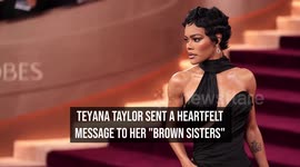 Teyana Taylor sends heartfelt message to 'Brown sisters' while accepting first Golden Globe
