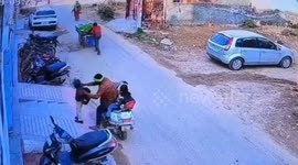 Schoolgirl, 9, left unattended on scooter pulls throttle and whizzes away