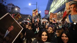 Protesters rally in Milan in support of demonstrations in Iran