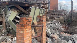 Russian aerial bomb strike injures civilians, destroys homes in Sloviansk
