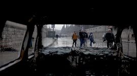 Civilians evacuated from Aleppo’s Sheikh Maqsoud through Syrian army corridor