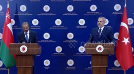 Turkish FM Fidan holds joint press conference with Omani counterpart in Ankara
