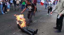 Mexico City activists rally against US intervention in Venezuela