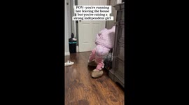 Independent toddler goes viral after putting onesie jacket on upside down