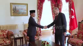 Turkish president meets Indonesian foreign and defense ministers in Istanbul