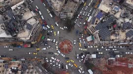 DRONE - Life gradually returns to normal in terror-cleared neighborhoods of Aleppo