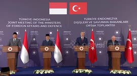 Türkiye-Indonesia joint foreign and defense ministers meeting held in Ankara
