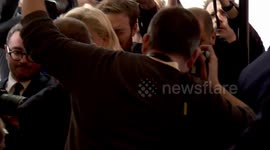 France's far-right politician Jordan Bardella holds press conference