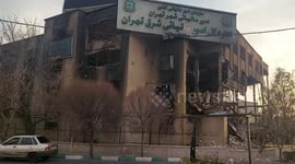 Iran: Protesters Torch Government Buildings East of Tehran