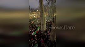 UK: Thousands Rally In Nighttime London Protest Backing Iranian Uprising