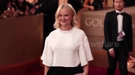 UNCAPTIONED: Amy Poehler wins first-ever Best Podcast award at 2026 Golden Globes
