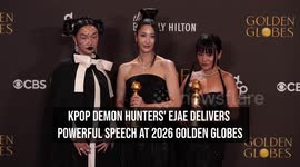 KPop Demon Hunters' EJAE delivers powerful speech at 2026 Golden Globes