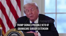 Trump Signals Possible Veto of Obamacare Subsidy Extension