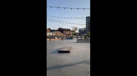 Unexpected scooter accident surprises pedestrian in Chelyabinsk, Russia