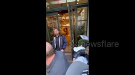 Ben Affleck Leaving His Hotel In New York City