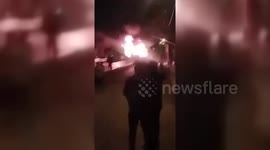 Iran: Protesters Block Iranian Streets With Fire