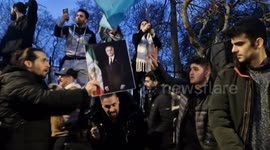 Tensions rise as hundreds demonstrate for regime change outside Iranian Embassy in London