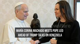 María Corina Machado Meets Pope Leo Ahead of Trump Talks on Venezuela