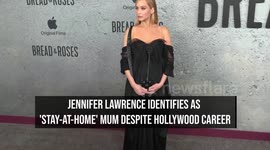 Jennifer Lawrence identifies as 'stay-at-home' mum despite Hollywood career