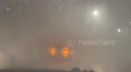 Japan: Blizzard Conditions Reduce Visibility in Sapporo Area 3