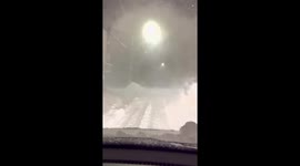 Japan: Blizzard Conditions Reduce Visibility in Sapporo Area 2